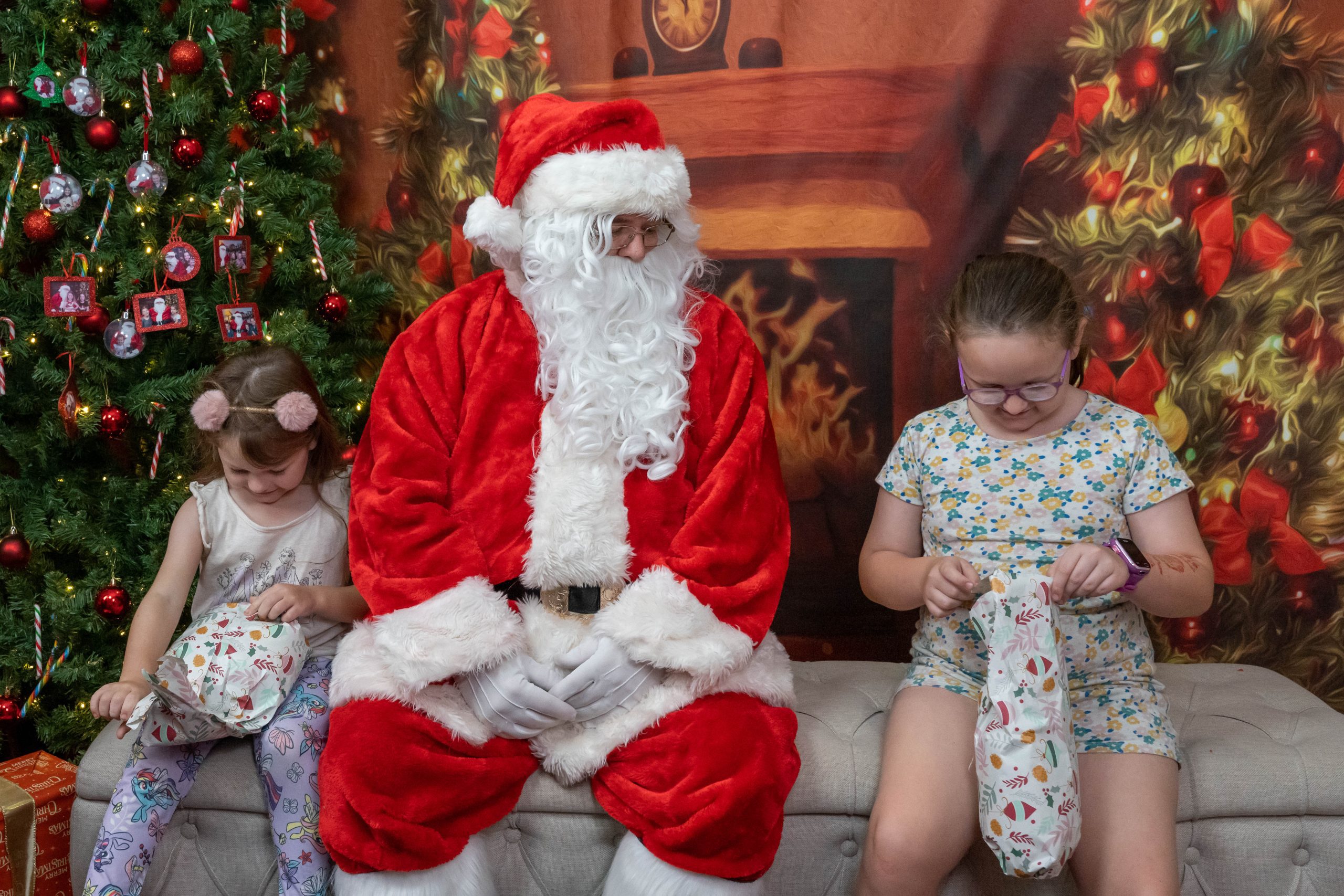 Opening Gifts From Santa